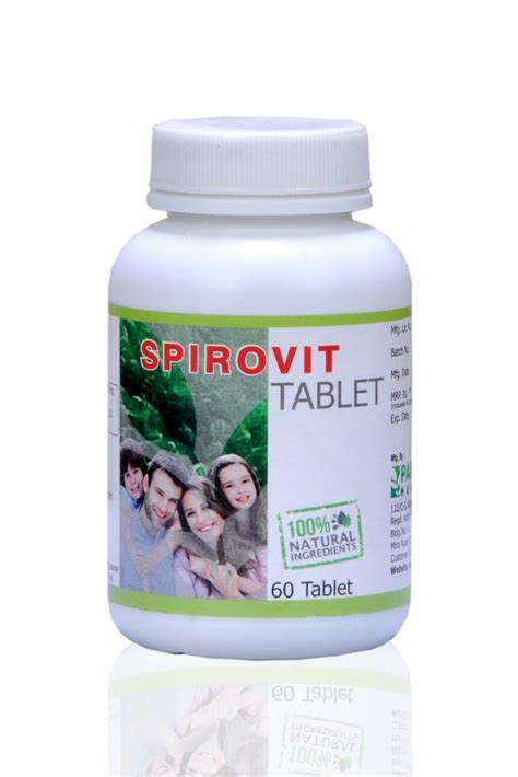 Spirovit Spirulina 500 Mg Tablet 60 Tablets At Rs 250 Pack