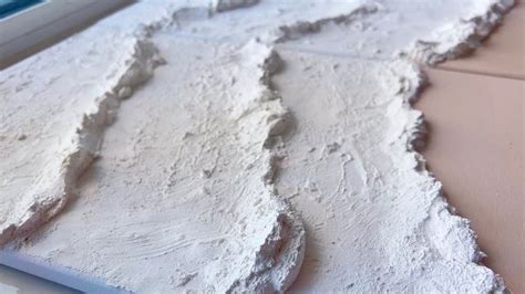 Diy Texture Mix Using Plaster Of Paris Ocean Waves Textured Art