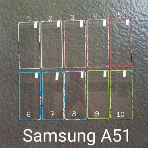 Jual Tempered glass gambar Samsung A51 ( 4 motif ) motif gambar ...