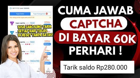 Baru Riliscuma Jawab Captcha Di Bayar K Perhariaplikasi Penghasil