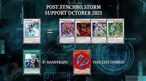 Ygopro New Synchron Support Post Synchro Storm Combos Tcg Youtube