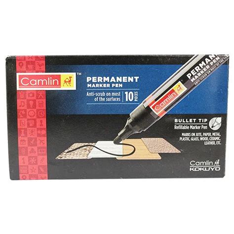 Buy Camlin Kokuyo Permanent Marker Pen Red Pcs Online At Best Price