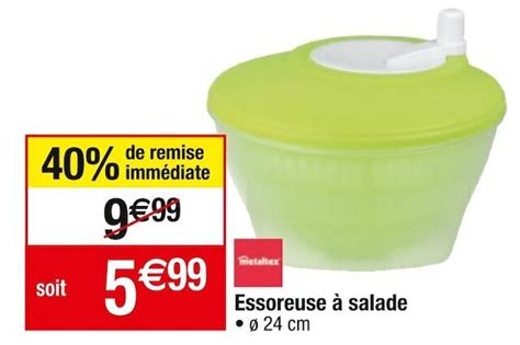 Promo Metaltex essoreuse à salade chez Cora