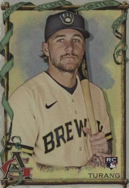 Topps Allen Ginter Silver Portrait Brice Turang Rc For