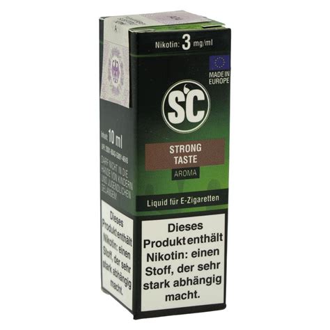 E Liquid SC Aroma Strong Taste 3mg Nikotin Online Kaufen