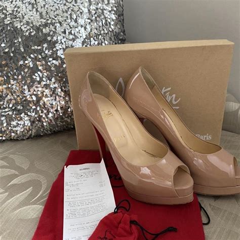 Christian Louboutin Altadama 140 Nude Patent Size Depop