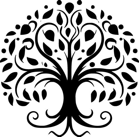 Tree Of Life Minimalist And Flat Logo Vector Illustration