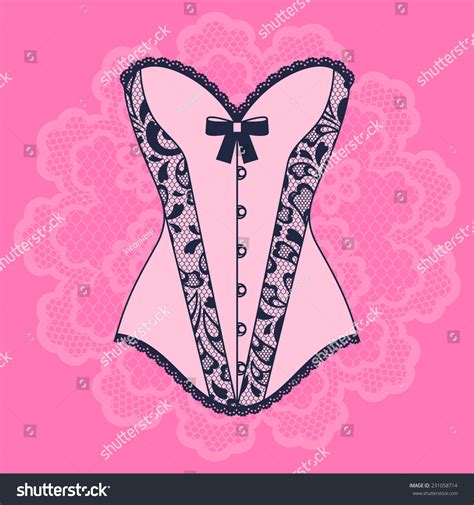 Fashion Female Lingerie Vintage Lace Ornament Stock Vector Royalty Free 231058714 Shutterstock