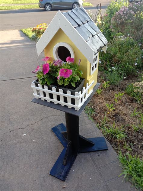 Bright Yellow Bird House Planter - The Flowering Potter