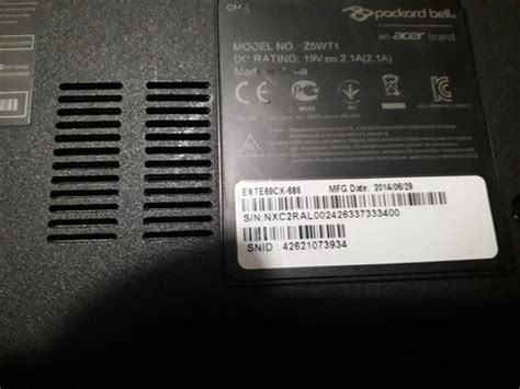 Notebook Acer Packardbell Z5wt1 I5 1tbdd | Cuotas sin interés