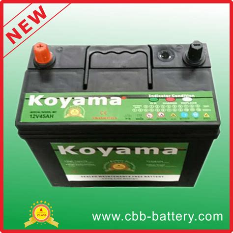 12v45ah 46b24l Mf Lead Sliver Calcium Car Battery With Best Price Ns60l