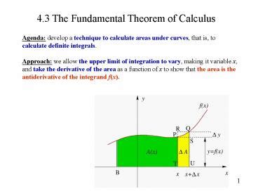 Ppt The Fundamental Theorem Of Calculus Powerpoint Presentation