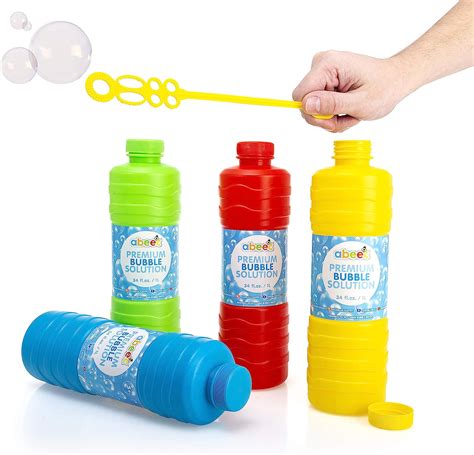 Abeec Premium Bubble Solution 1 Litre Of Bubble Mixture With Wand For