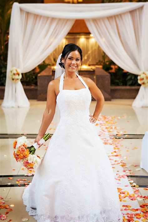 David's Bridal Beaded A-Line Wedding Dress