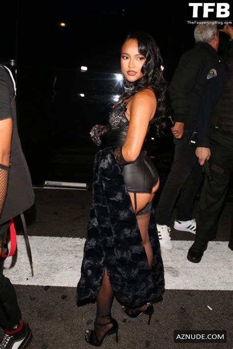 Karrueche Tran Sexy Seen Flaunting Her Hot Legs And Ass At Poppy In Los Angeles Aznude