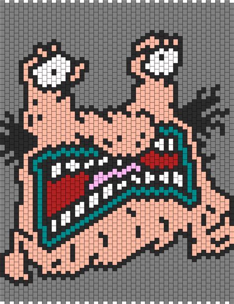 Krumm Scaring From Aaah Real Monsters Bead Pattern | Peyote Bead ...