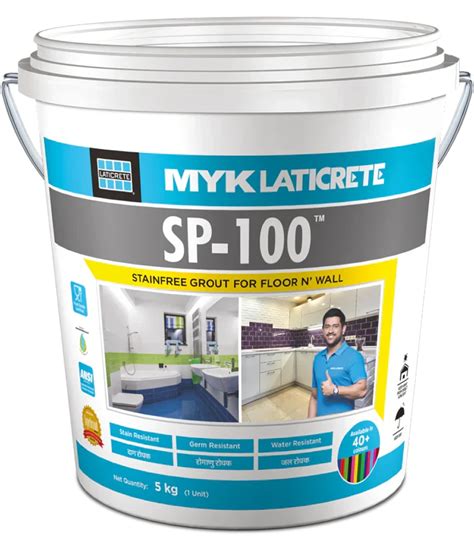 myk laticrete sp  epoxy tile grout resin hardener bucket part