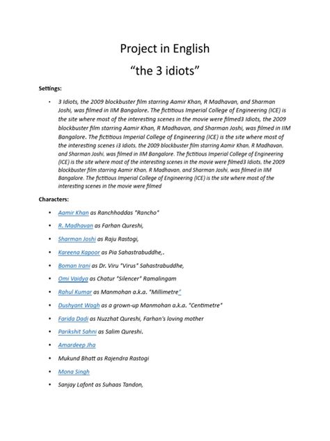 3 Idiots | Download Free PDF | Cinema Of India