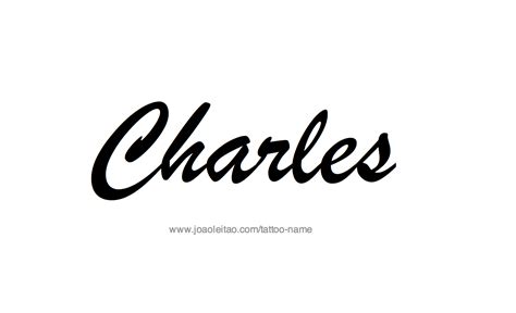 Charles Name Tattoo Designs