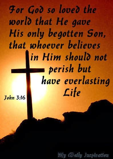 For God So Loved The World That He Gave His Only Begotten Son For God