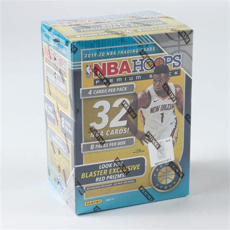 2019-20 NBA Hoops Premium Stock Basketball Box with (8) Packs ...