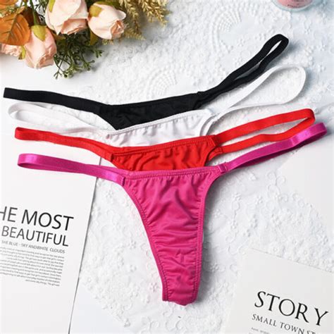 Packs Lot Sexy Womens Bikini Panties Thong G String Briefs Underwear Intimates Ebay