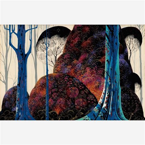 Eyvind Earle Jewel Forest 1988 Mutualart