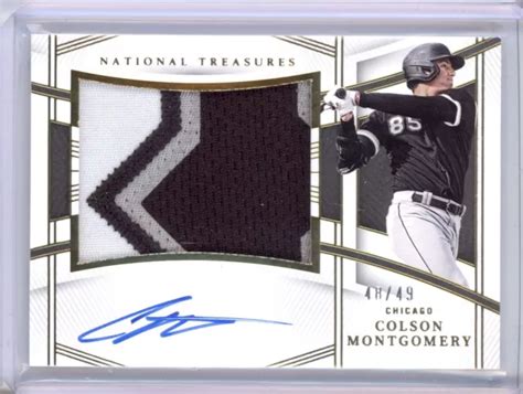 PATCH AUTO COLSON Montgomery 2023 Panini Trésors Nationaux 112 Or 48