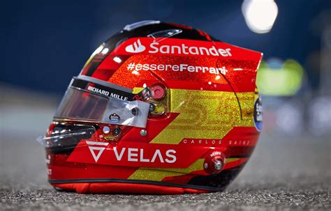 Helmet designs of Carlos Sainz jr. (Ferrari) from 2022 : r/f1helmet