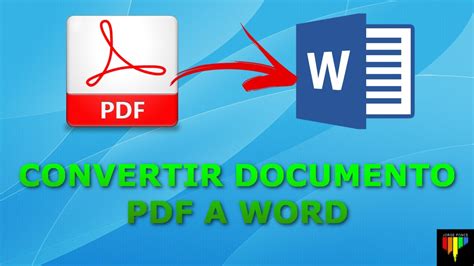 CÓMO CONVERTIR UN ARCHIVO PDF A WORD SIN PROGRAMAS smallpdf YouTube