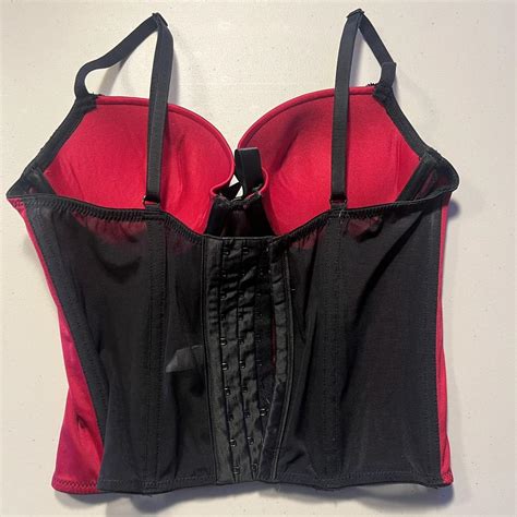 Black And Red Gothic Corset Style Lingerie Depop
