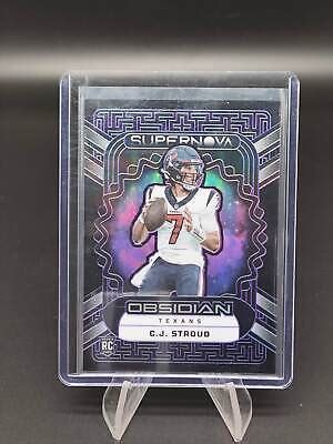 2023 Panini Obsidian Supernova C J Stroud RC Electric Etch Purple 75