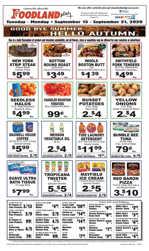 Foodlandus Weekly Ad Sep 15 Sep 21 2020