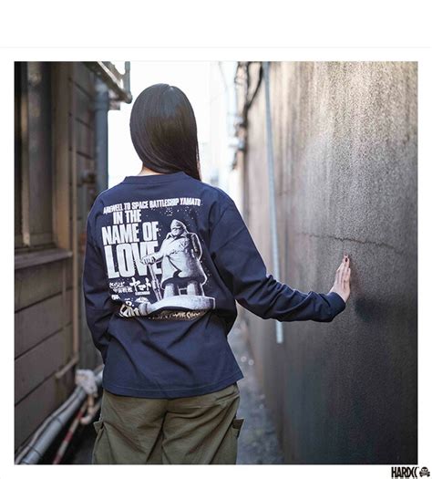 楽天市場 ハードコアチョコレート HARDCORE CHOCOLATE さらば宇宙戦艦ヤマト ロングスリーブTシャツ 沖田十三ネイビー LS TEE T LS UR NV