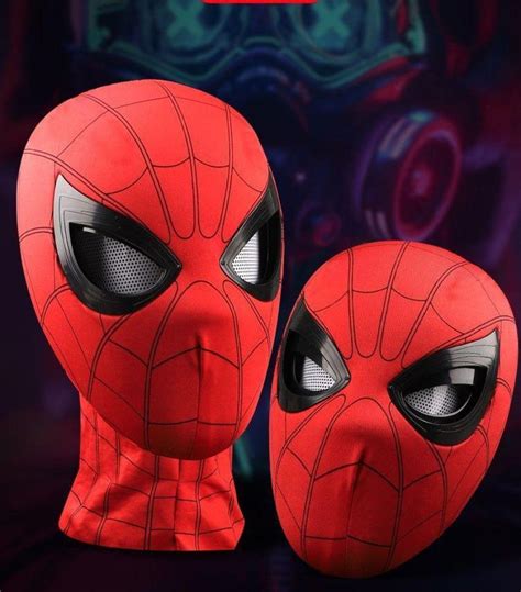 Маска Человек Паук с подвижными глазами Spider man Спайдермен - купить ...