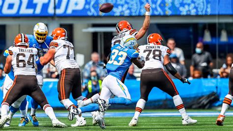 Game Highlights Derwin James Sneaks Up On Baker Mayfield For Strip Sack