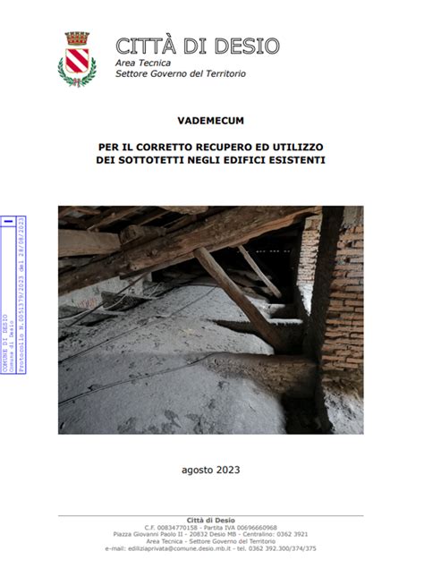 Vademecum Per Il Corretto Recupero Ed Utilizzo Dei Sottotetti Negli