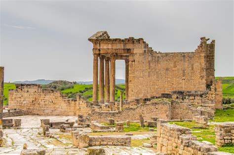 Premium Photo | The famous dougga archaeological site in tunisia africa