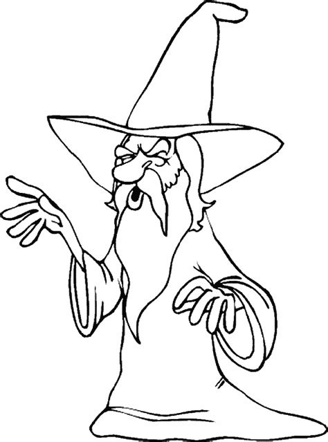 Dessin Magicien 100693 Personnages à colorier Coloriages à imprimer