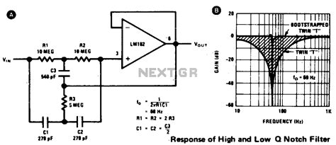 High Q Notch Filter Under Audio Filters Circuits Next Gr