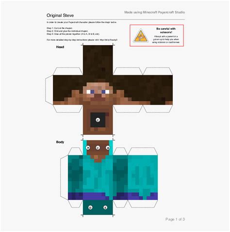 Minecraft Steve Funko Pop Papercraft Free Printable Off