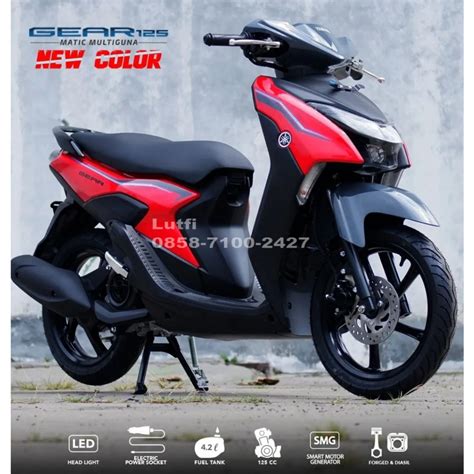 Jual Motor Yamaha Gear 125 Merah Abu Yamaha Gear Merah Abu 2023 Baru