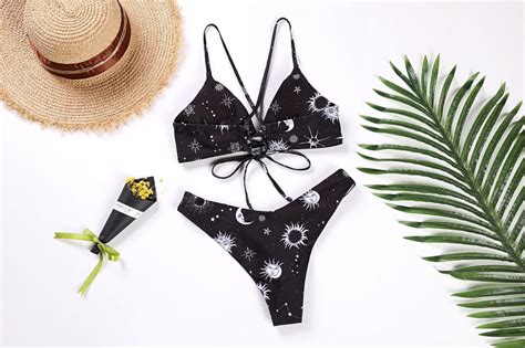 New Design 2021 Custom Private Label Swimwear Women Sexy Black Spandex Bikini China Bikini And