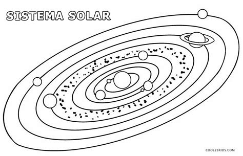 Dibujos de Sistema solar para colorear Páginas para imprimir gratis