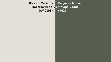 Sherwin Williams Moderne White Sw 6168 Vs Benjamin Moore Vintage