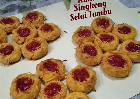 Resep Kukis Singkong Selai Jambu Biji Oleh Ati Dewanthi Cookpad