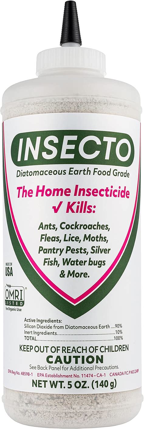 Amazon.com: Diatomaceous Earth Food Grade - 5oz Crawling Insect Killer ...