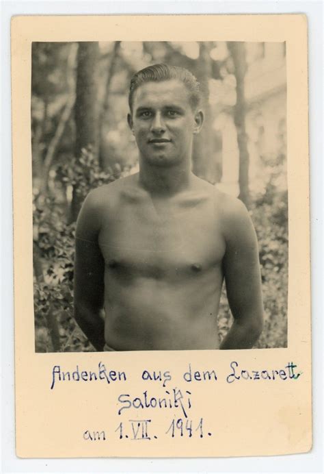 Vintage Photo Shirtless Muscle Man German Beefcake Rppc Snapshot Gay