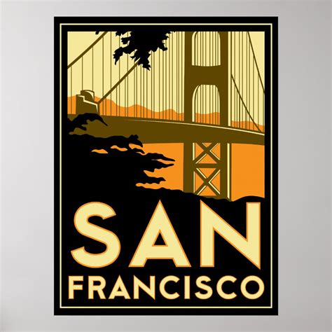 San Francisco Art Deco Poster | Zazzle