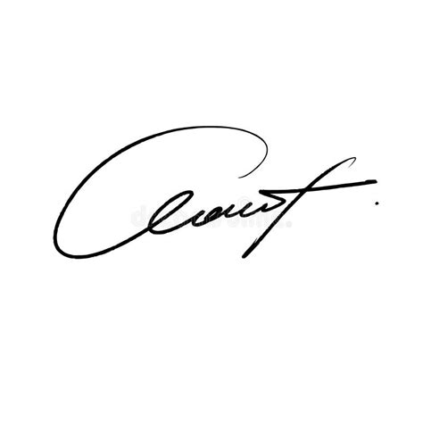Letter C Signature Ideas Alpha Channel Stock Vector Illustration Of